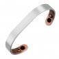 Preview: Produktbild Kupferspange Magnet-Kupferspange Harmony Slim & Magnet-Armband Lady Line Silber