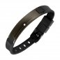 Preview: Lunavit magnetic jewelry Preto silicone bracelet for women Detail view