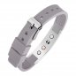 Preview: Lunavit Magnet Silikon Bracelet Sporty Grey