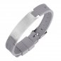 Preview: Lunavit Magnet Silikon Bracelet Sporty Grey