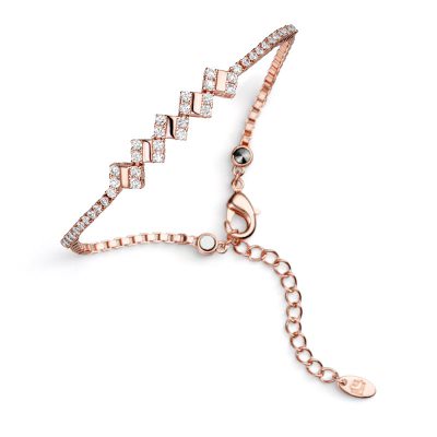 Lunavit Quad Rose Magnetic Bracelet - Delicate Elegance with Cubic Zirconias