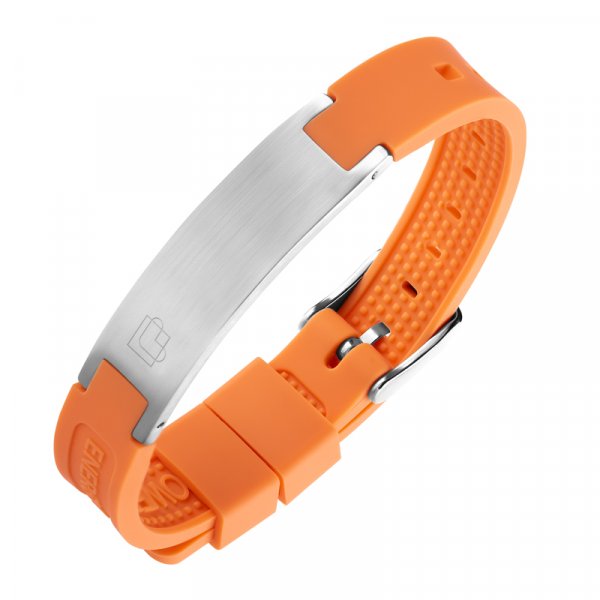 Lunavit Magnet Silicon Bracelet Sporty Orange