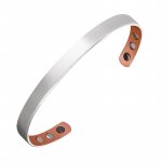 Lunavit Magnetic Copper Bracelet Harmony Slim Silver